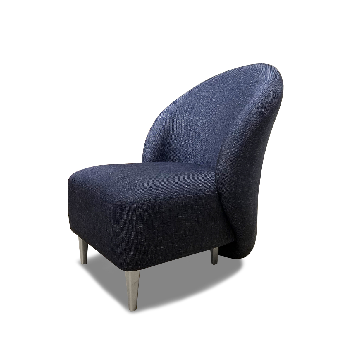 Rounded design armchair
