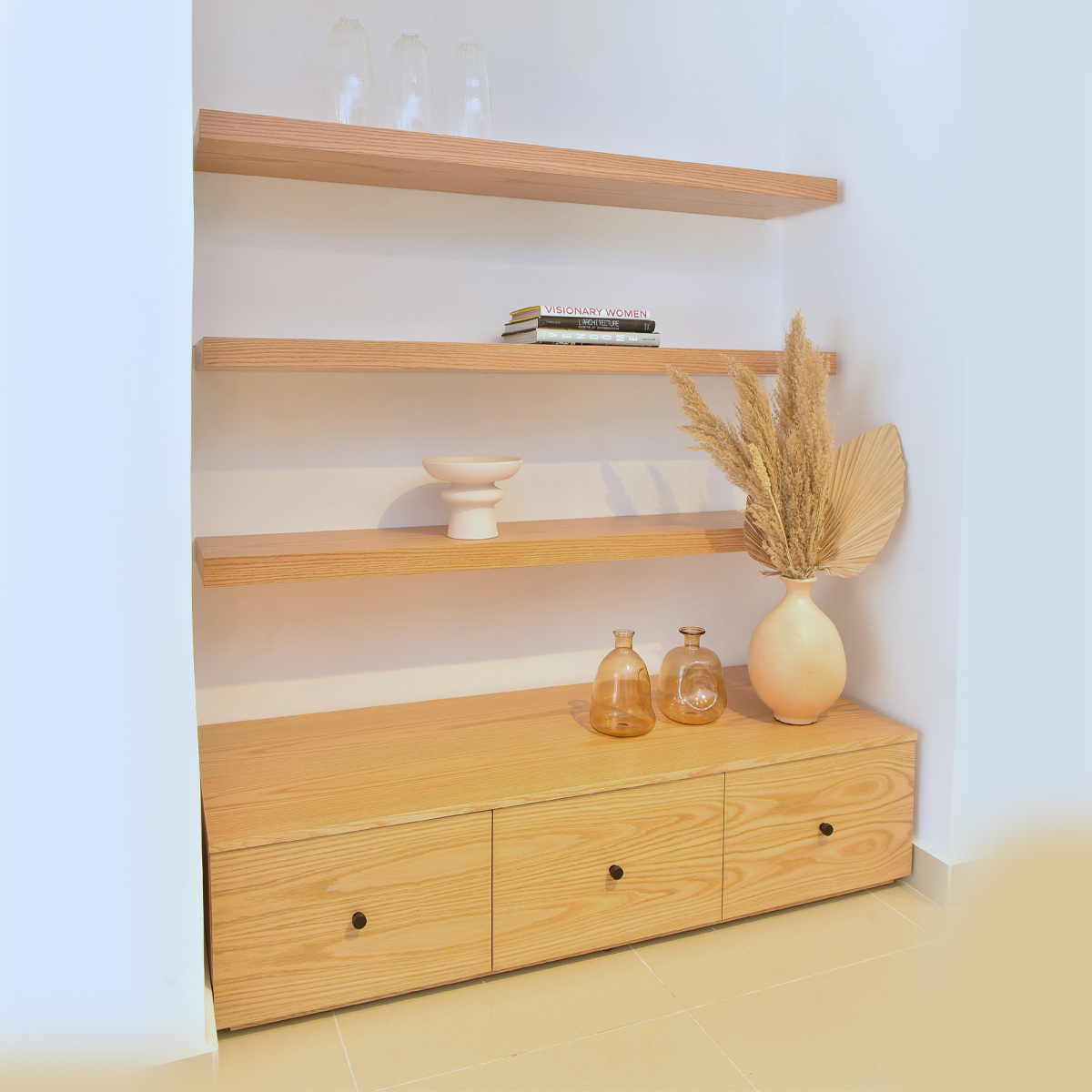 Shelves and drawers 